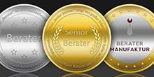 Beratermünze Silber BiMetall Gold individuell geprägt