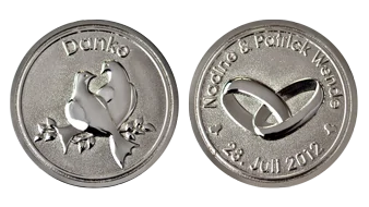 Hochzeitmünze Prägung