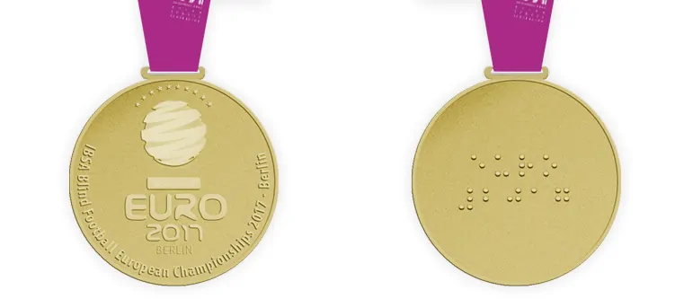 Sportmedaille für Blindensport