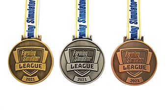 Farming Simulator Medaillen, Gold, Silber, Bronze