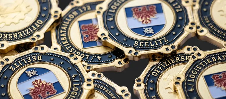 Logistikbataillon Coins als Abschiedsgeschenk
