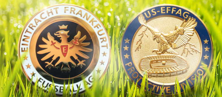 Eintracht Frankfurt personalisierte Münze
