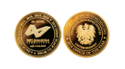 Goldmünze Firmenjubiläum 