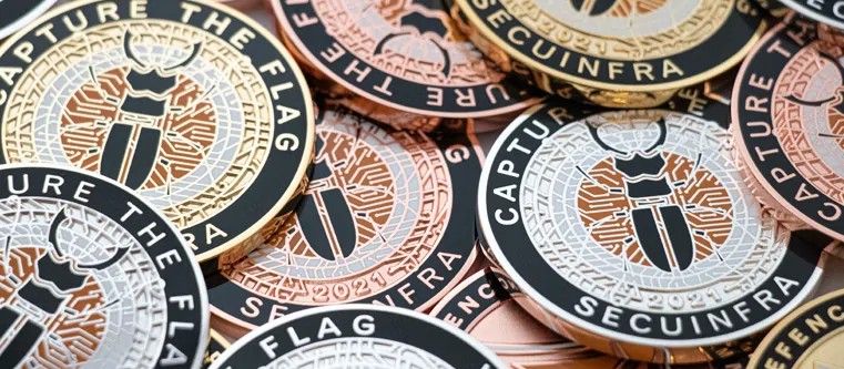 Individualisierte Cyber Defence Münze