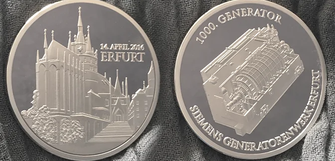 Siemens Münze zum Jubiläum