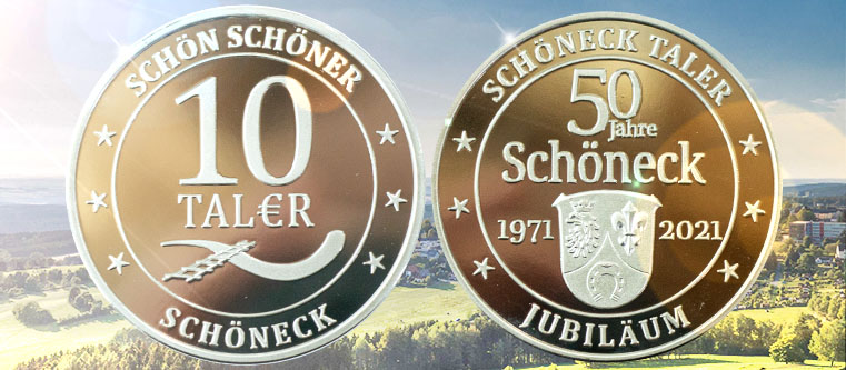 Regionalwährung Schöneck Silbermünze