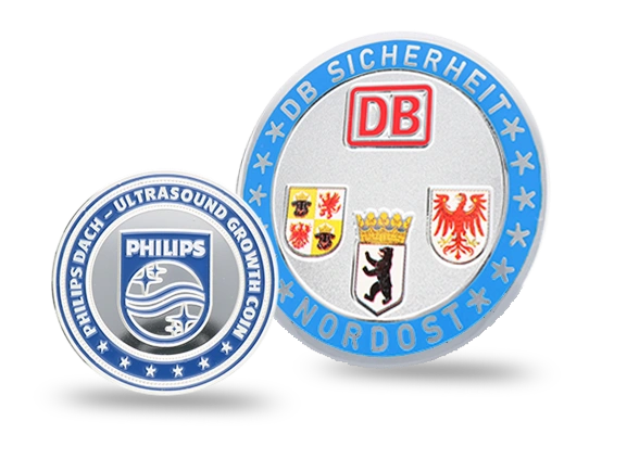 Firmenjubiläum Münzen Banner